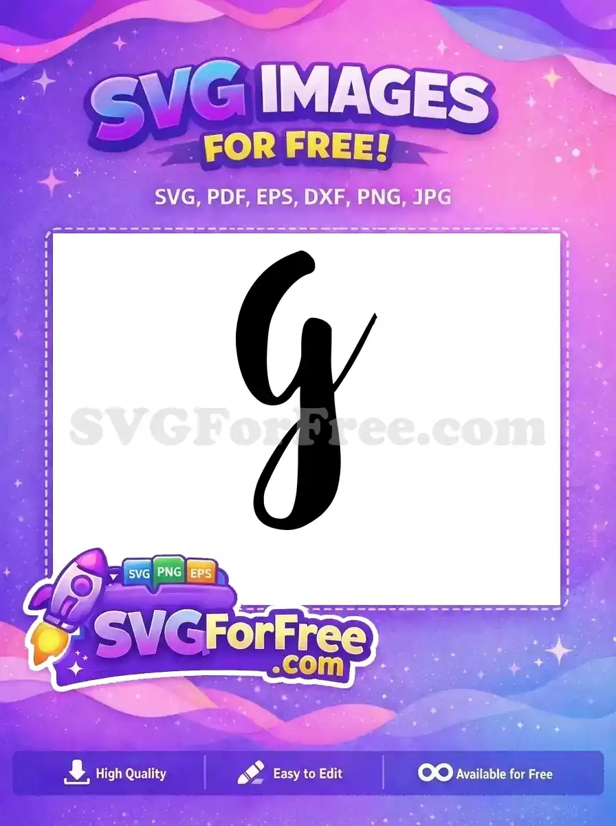Free Letter Initial Free G Gotham Free SVG