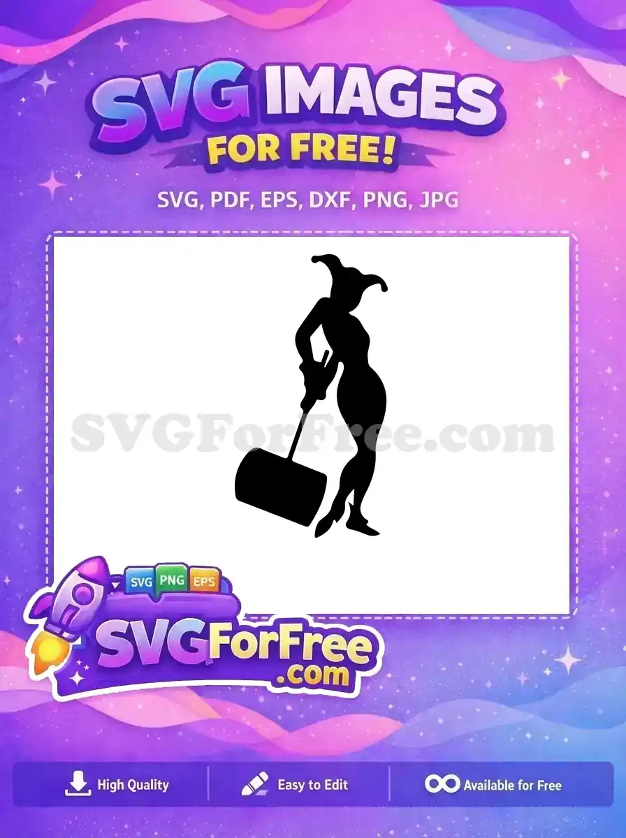 Free Silhouette Joker Free Mallet Design Joker Free SVG
