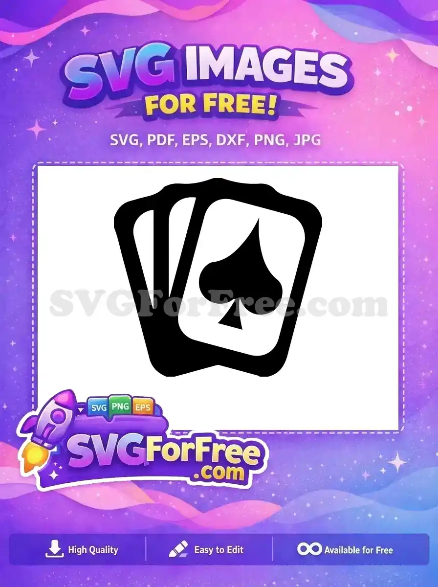 Free Black Spades Free Joker Cards Sharp Free SVG