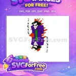 Free Colorful Joker Face Free Purple Suit Movie Free SVG - Instant Download