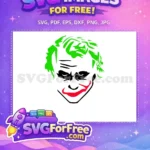 Free Green Hair Free Red Smile Joker Movie Free SVG - Instant Download