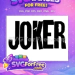 Free Distressed Bold Font Free Movie Logo Typeface Joker Free SVG - Instant Download