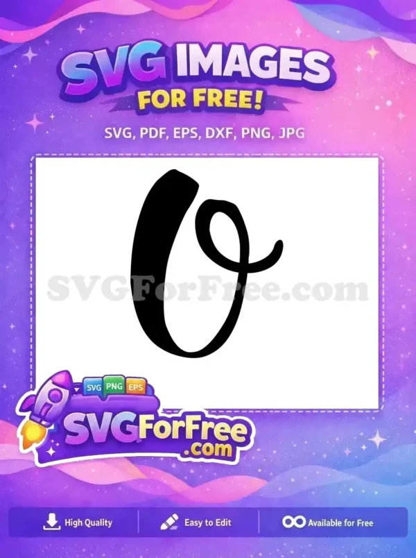 Free Letter O Free Initial Simple Joker Free SVG