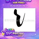 Free Black Minimalist Hair Free Hairstyle Joker Free SVG - Instant Download