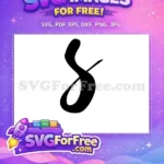 Free Stylish Letter S Free Calligraphy Joker Free SVG - Instant Download