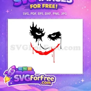Free Black Eyes Free Red Smile Joker Movie Free SVG Free Black Eyes Free Red Smile Joker Movie Free SVG