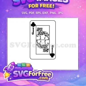 Free Black Floral Horse Free Card Joker Free SVG Free Black Floral Horse Free Card Joker Free SVG