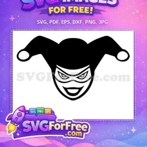 Free Black Jester Hat Free Evil Smile Joker Free SVG Free Black Jester Hat Free Evil Smile Joker Free SVG