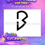 Free Minimalist Letter B Free Monogram Joker Free SVG - Instant Download