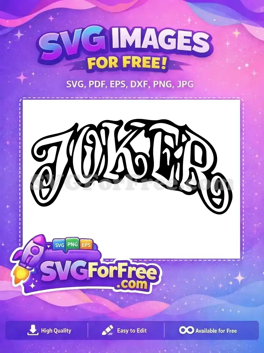 Free Joker Face Free Dark Knight Joker Free SVG 2