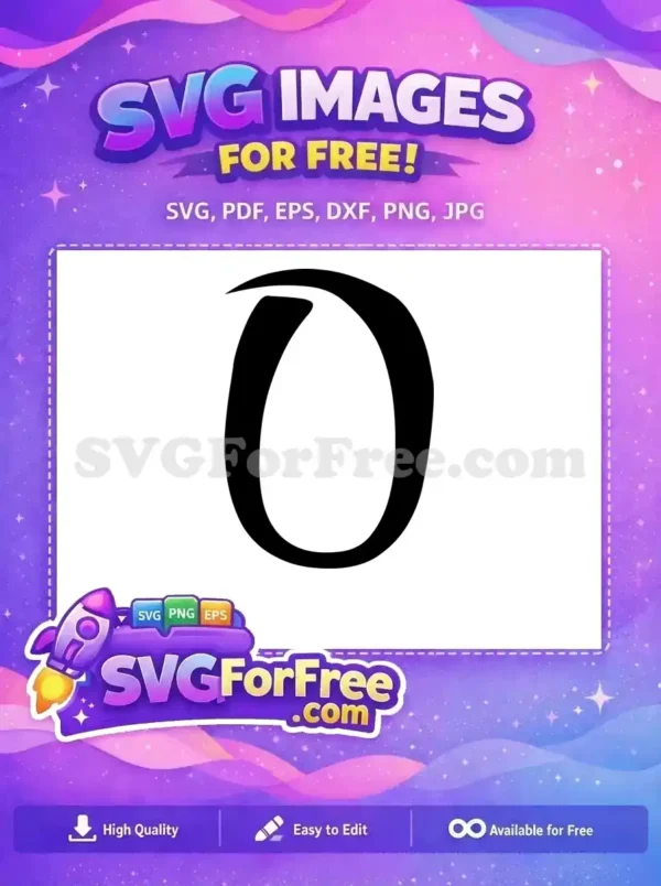 Free Letter O Free Alphabet Initial Joker Free SVG