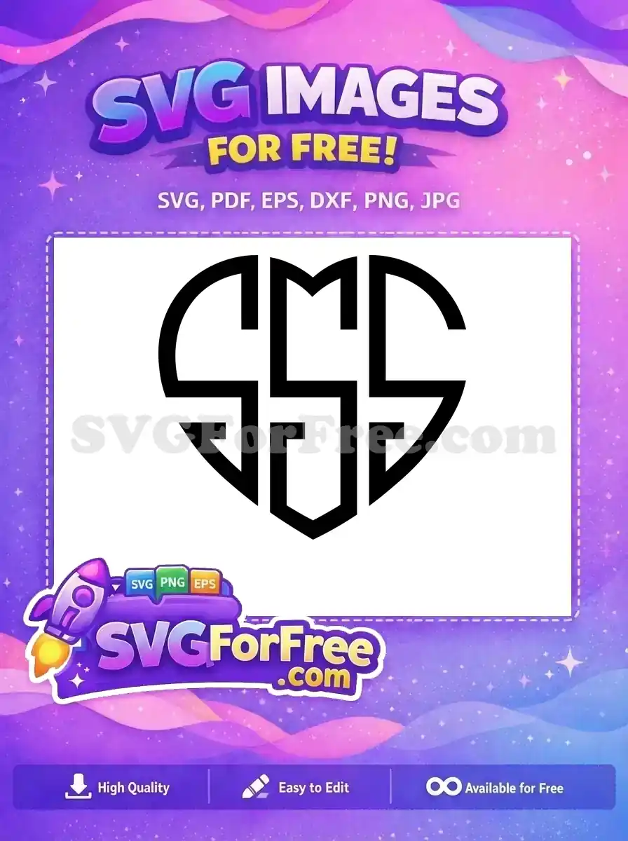 Free Heart Initials Free SMS Initials Joker Free SVG