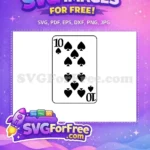 Free Black Spades Free Playing Card Joker Free SVG 1 - Instant Download