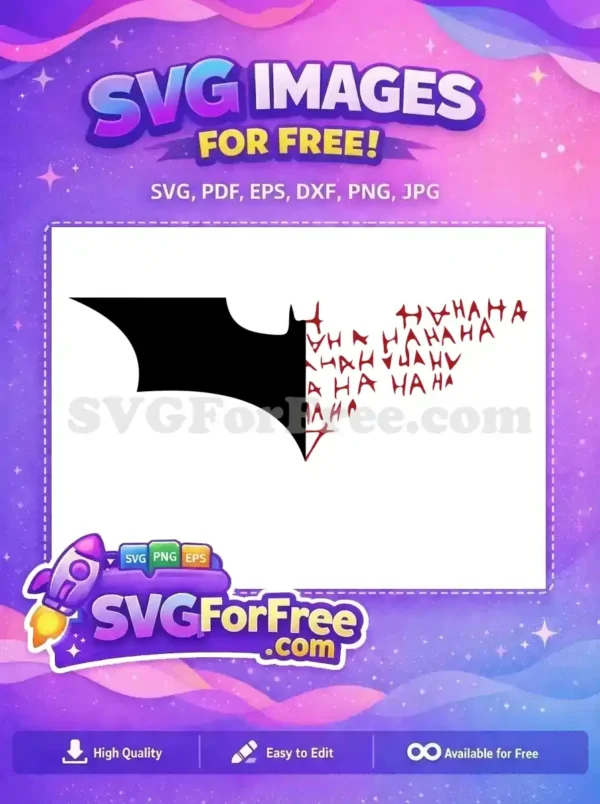Free Red Haha Free Laughing Joker Movie Free SVG