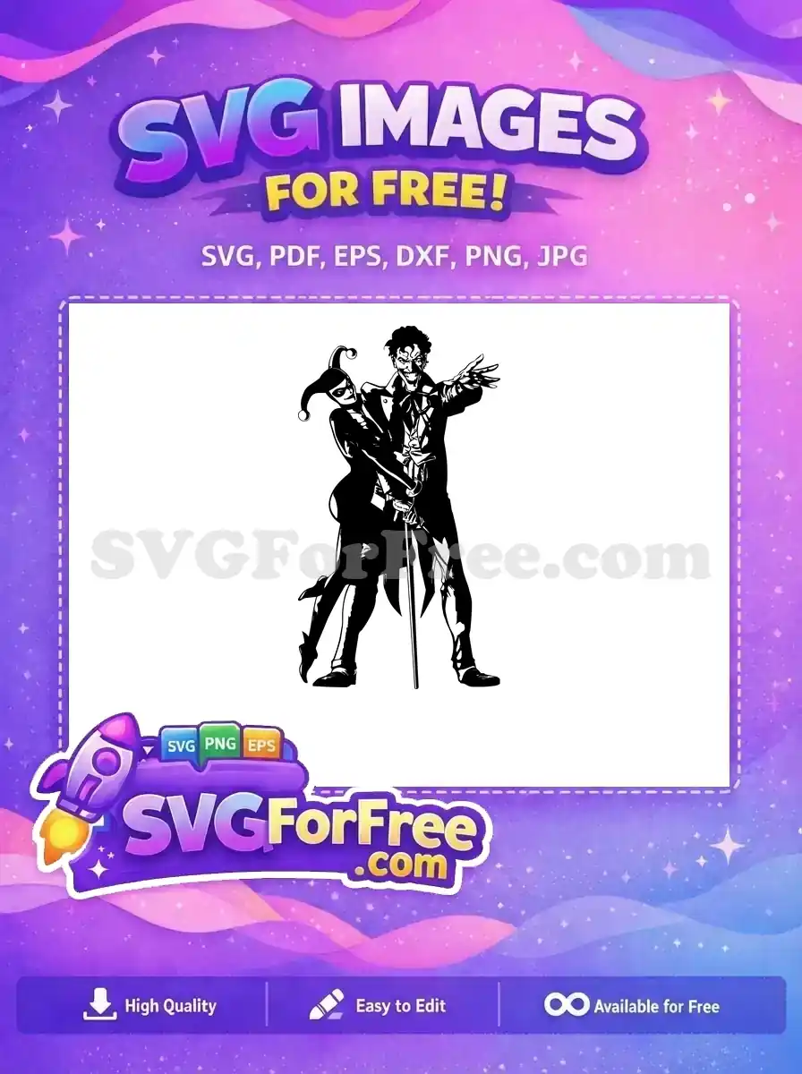 Free Evil Smile Free Joker Face Dark Knight Free SVG 2