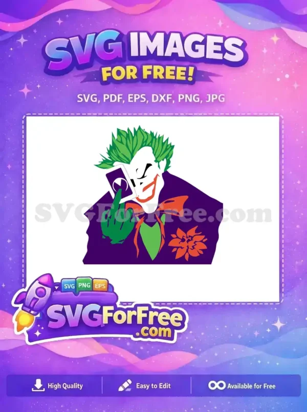 Free Playing Card Free Middle Finger Joker Free SVG