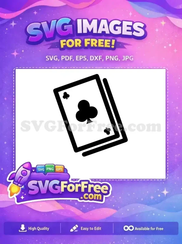 Free Black Club Card Free Joker Style Art Free SVG Free Black Club Card Free Joker Style Art Free SVG