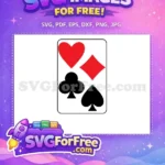 Free Red Black Card Suits Free Card Game Free SVG - Instant Download
