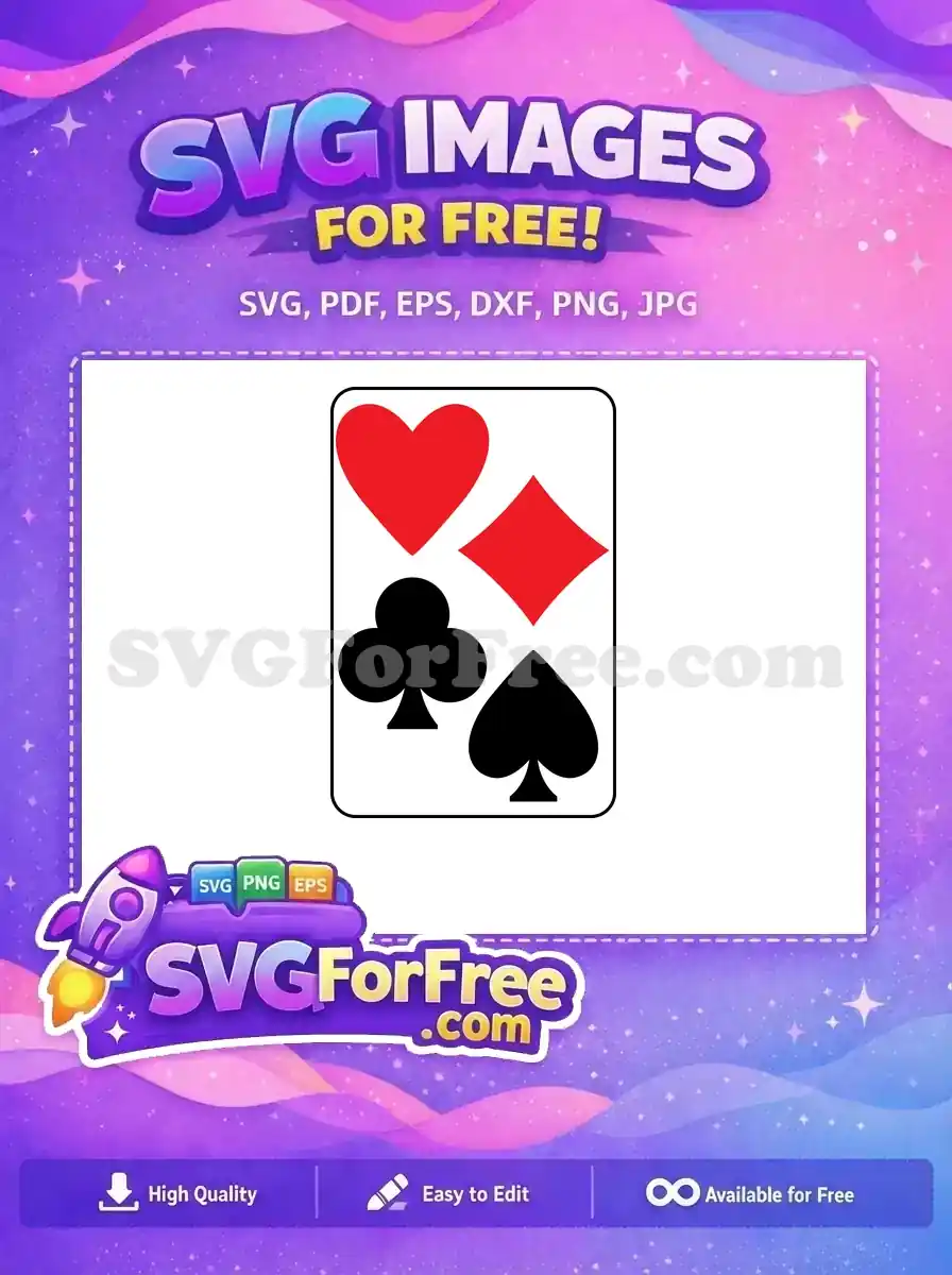 Free Red Black Card Suits Free Card Game Free SVG