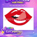Free Red Lips Free Tongue Joker Movie Free SVG - Instant Download
