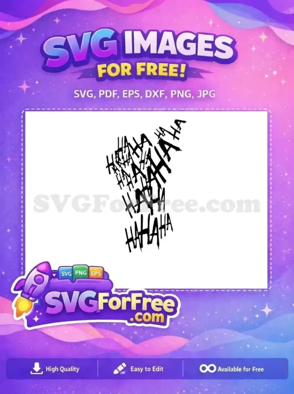 Free Villainous Smile Free Evil Clown Joker Free SVG 2