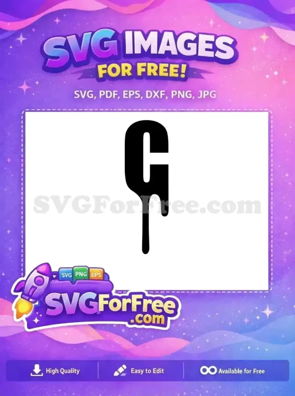 Free Black Drip Free Letter Joker Free SVG