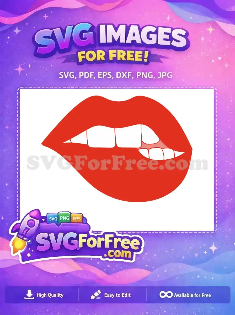 Free Biting Lip Free Seductive Joker Free SVG