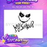 Free Dark Knight Free Evil Smile Joker Free SVG 2 - Instant Download