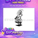 Free Smiling Joker Free Silhouette Dark Knight Free SVG - Instant Download