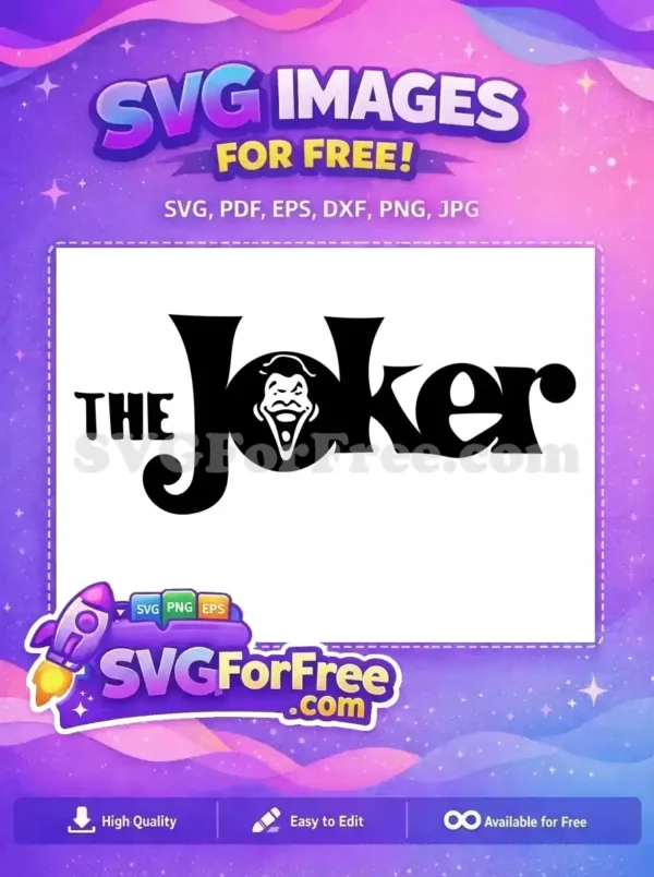 Free Joker Face Free Dark Knight Character Free SVG