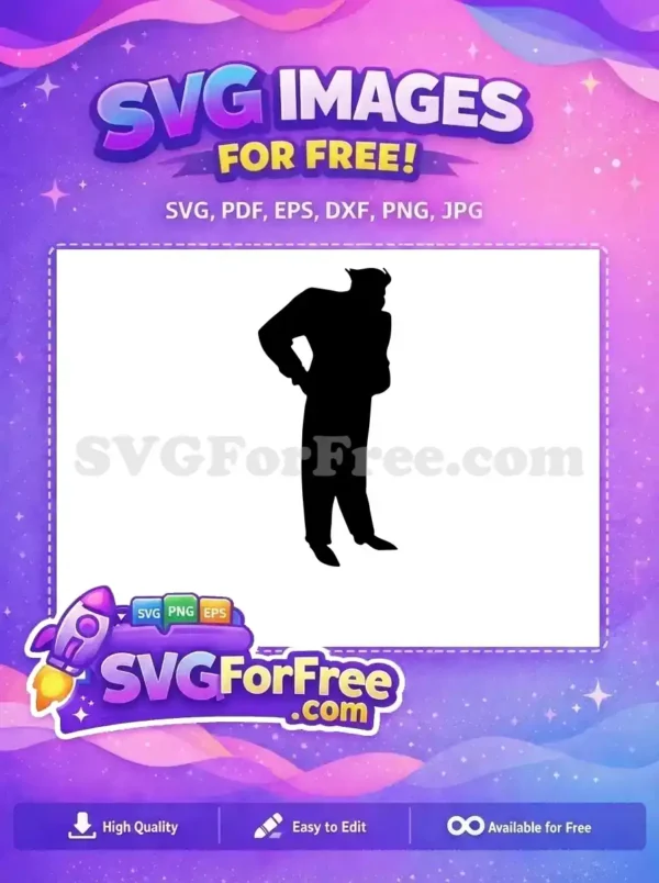 Free Dark Silhouette Free Evil Clown Joker Free SVG 5