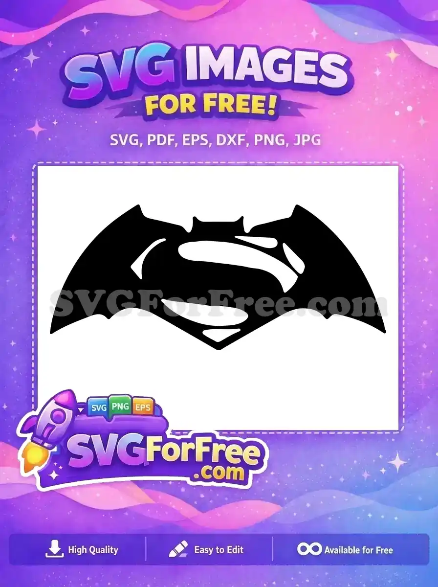 Free Dark Knight Free Superman Logo Batman v Superman Free SVG