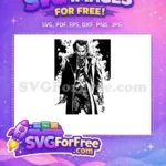 Free Sinister Joker Free Holding Knife The Dark Knight Free SVG - Instant Download