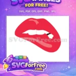Free Red Lips Free Joker Smile Expression Movie Free SVG - Instant Download