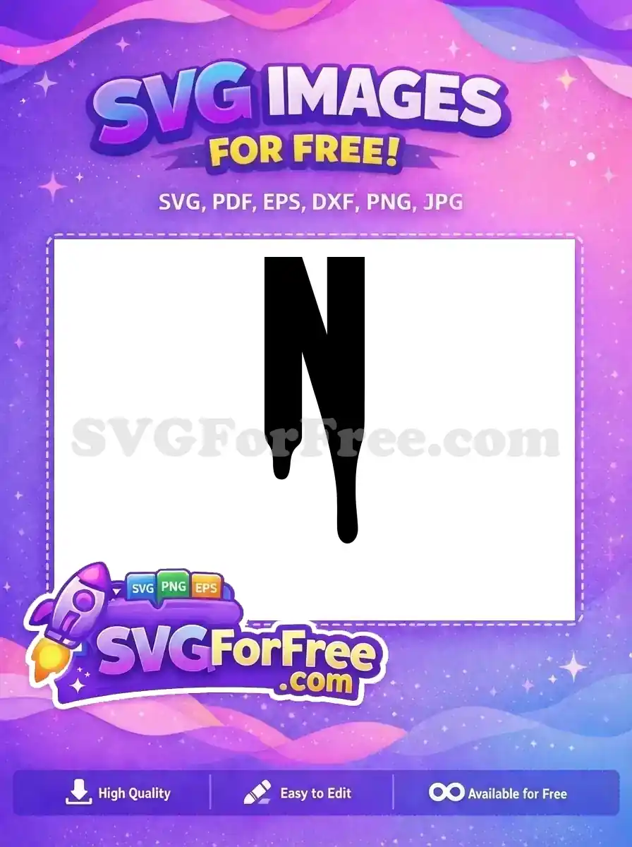 Free Dripping Letter N Free Dark Knight Joker Free SVG