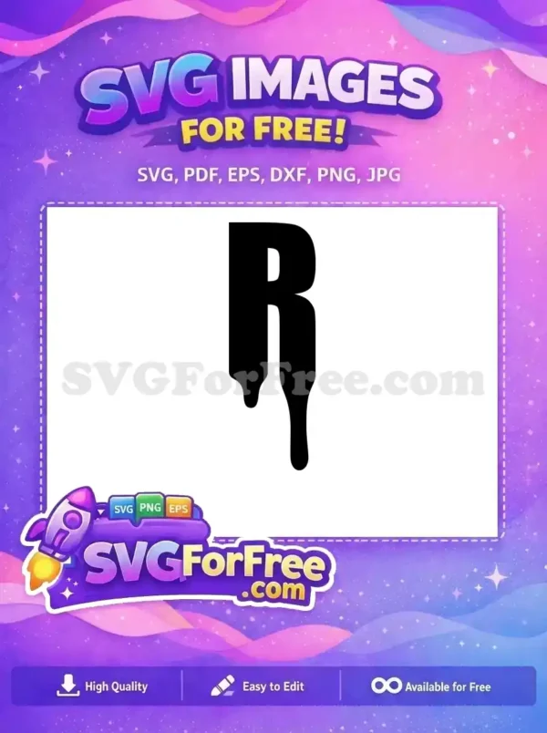 Free Letter R Drip Free Joker Font Free SVG Free Letter R Drip Free Joker Font Free SVG