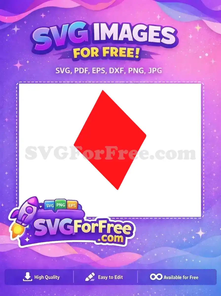 Free Red Diamond Free Shape Joker Free SVG