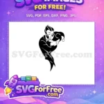 Free Dark Silhouette Free Joker Face Detailed Movie Free SVG - Instant Download