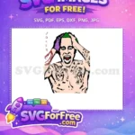 Free Screaming Expression Free Tattoos HaHa Suicide Squad Free SVG - Instant Download