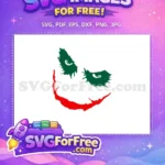 Free Green Hair Free Red Smile Joker Free SVG 7 - Instant Download