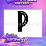 Free Letter P Free Jurassic Park Logo Jurassic Park Free SVG - Instant Download