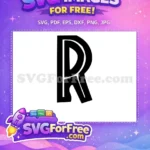 Free Jurassic Park R Logo Free Dinosaur Initial Jurassic Park Free SVG - Instant Download