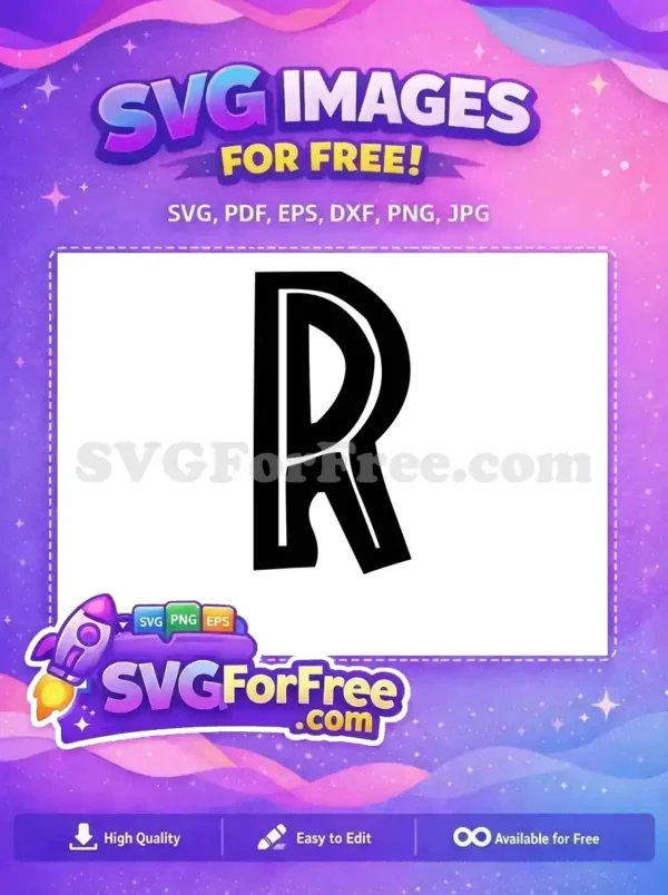 Free Jurassic Park R Logo Free Dinosaur Initial Jurassic Park Free SVG