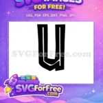 Free Letter U Free Jurassic Park Movie Free SVG - Instant Download