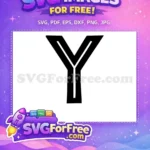 Free Jurassic Park Letter Y Free Monogram Initial Free SVG - Instant Download