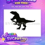 Free Indominus Rex Silhouette Free Dinosaur Profile Jurassic Park Free SVG - Instant Download