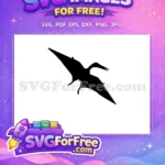 Free Pterodactyl Silhouette Free Flying Jurassic Park Free SVG 1 - Instant Download