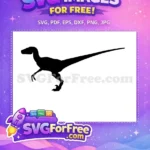 Free Raptor Silhouette Free Jurassic Park Dinosaur Free SVG 2 - Instant Download