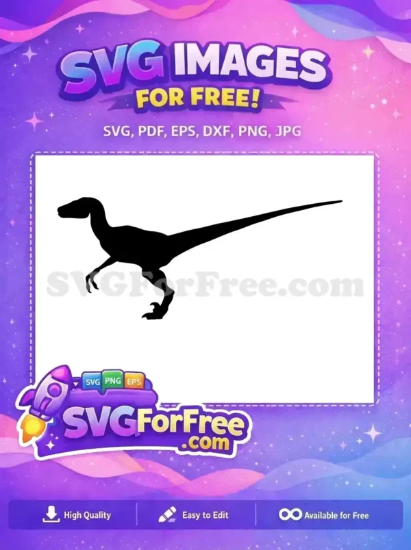 Free Raptor Silhouette Free Jurassic Park Dinosaur Free SVG 2