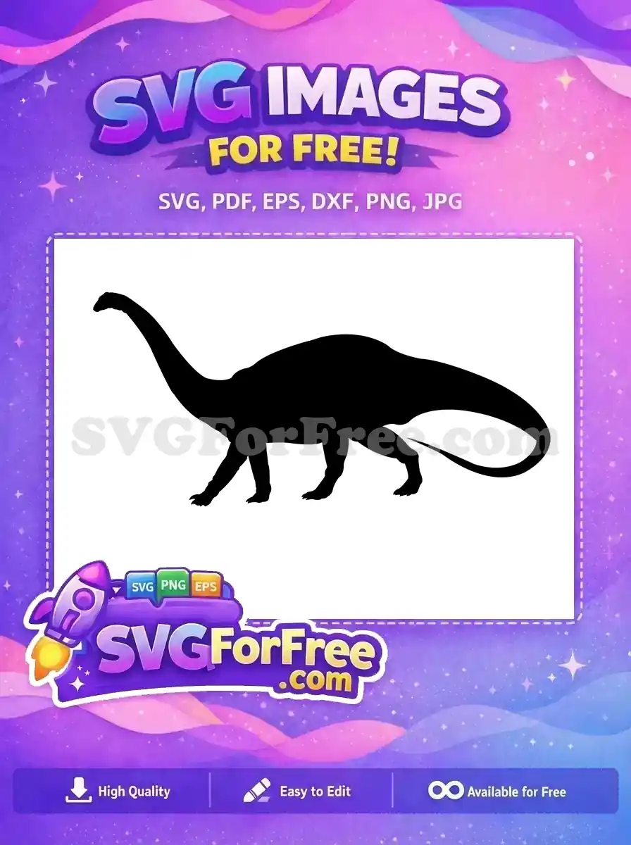 Free Cartoon Dinosaur Free Jurassic Park Silhouette Free SVG